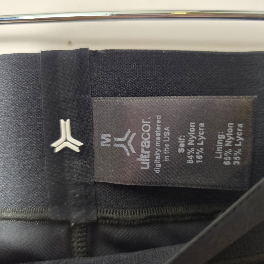 Ultracor Black Star Leggings Medium High Waisted Luxe Athletic Yoga Pants - Picture 7 of 7